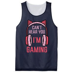 Cant Hear You Im Gaming Video Gamer Mesh Reversible Basketball Jersey Tank