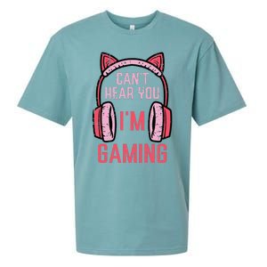 Cant Hear You Im Gaming Video Gamer Sueded Cloud Jersey T-Shirt