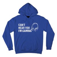 Can't Hear You I'm Gaming Gift Funny Gamer Vintage Gift Hoodie