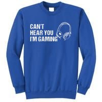 Can't Hear You I'm Gaming Gift Funny Gamer Vintage Gift Sweatshirt