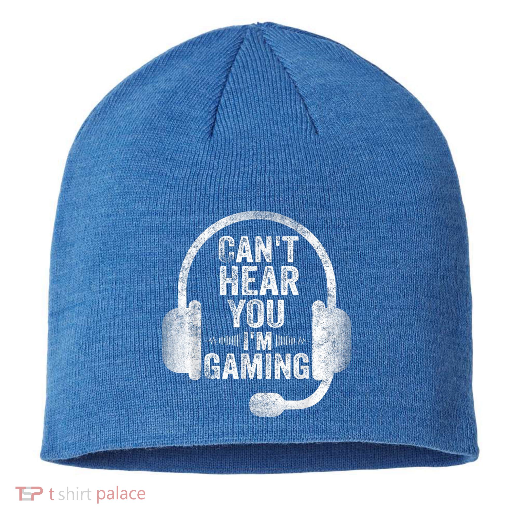 Can't Hear You I'm Gaming Gift Funny Video Gamer Gift Great Gift Sustainable Beanie