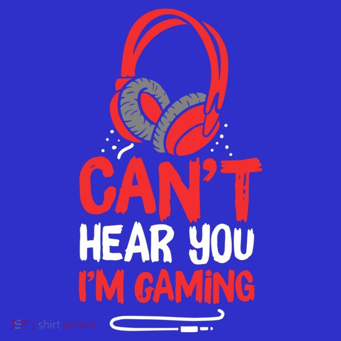 Can't Hear You I'm Gaming Cool Gift Tall T-Shirt