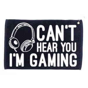 Can't Hear You I'm Gaming Headset Video Games Gamer Grommeted Golf Towel