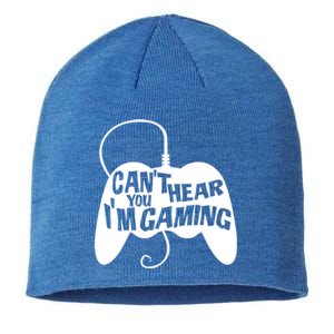 Can't Hear You I'm Gaming For Boy Girls Gamers Sustainable Beanie