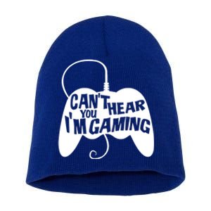 Can't Hear You I'm Gaming For Boy Girls Gamers Short Acrylic Beanie