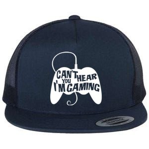 Can't Hear You I'm Gaming For Boy Girls Gamers Flat Bill Trucker Hat