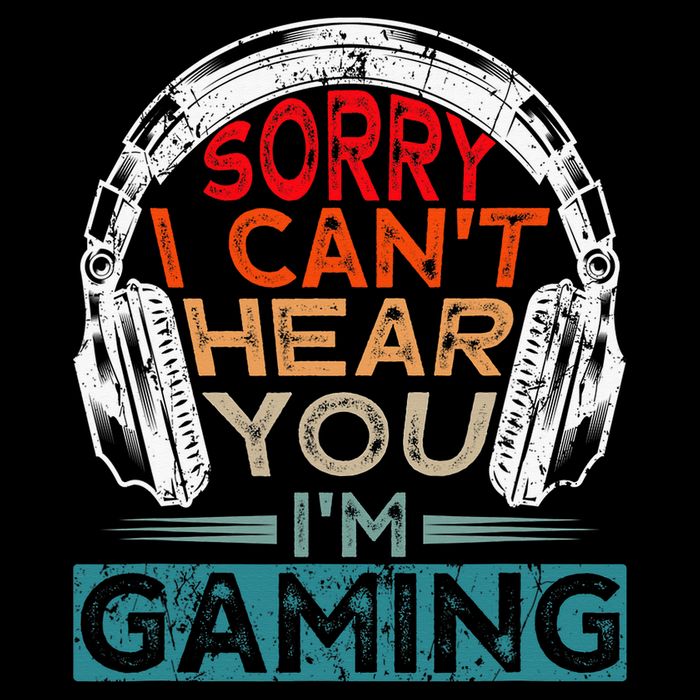 Can't Hear You I'm Gaming Gamer Assertion Gift Idea Cooling Performance Crew T-Shirt