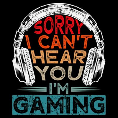 Can't Hear You I'm Gaming Gamer Assertion Gift Idea T-Shirt