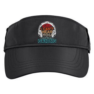 Can't Hear You I'm Gaming Gamer Assertion Gift Idea Adult Drive Performance Visor