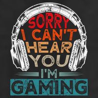 Can't Hear You I'm Gaming Gamer Assertion Gift Idea Adult Drive Performance Visor