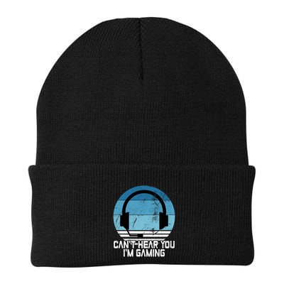 Can't Hear You I'm Gaming Vintage Funny Video Gamer Gift Cool Gift Beanie