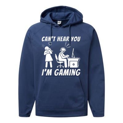 CanT Hear You IM Gaming Performance Fleece Hoodie