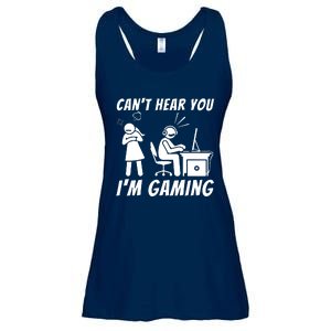 CanT Hear You IM Gaming Ladies Essential Flowy Tank