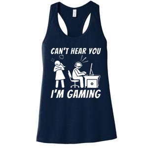 CanT Hear You IM Gaming Women's Racerback Tank