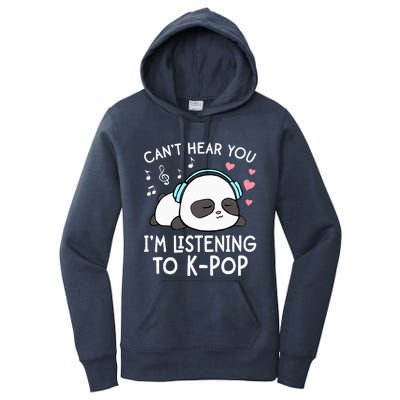 Can't Hear You I'm Listening to KPop Kawaii Women's Pullover Hoodie