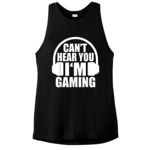 Cant Hear You Im Gaming Headset Video Games Gamer Ladies PosiCharge Tri-Blend Wicking Tank