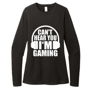 Cant Hear You Im Gaming Headset Video Games Gamer Womens CVC Long Sleeve Shirt