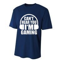 Cant Hear You Im Gaming Headset Video Games Gamer Performance Sprint T-Shirt