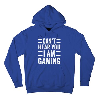 CanT Hear You I Am Gaming Funny Sarcastic Video Games Gamer Gift Hoodie