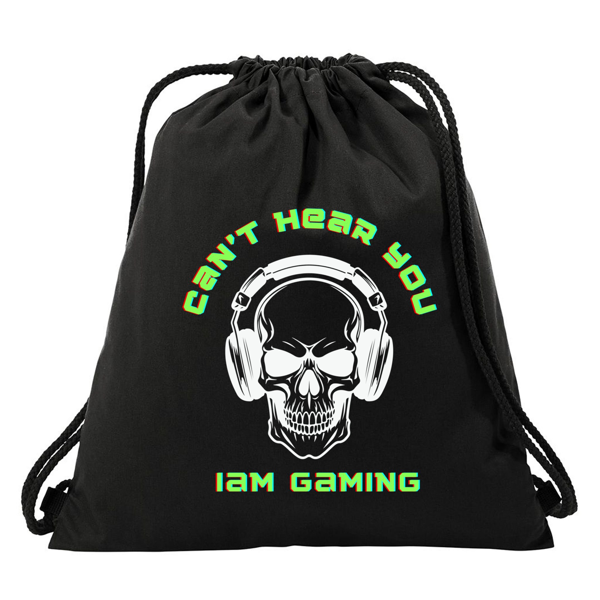 CanT Hear You IM Gaming For Gamers Gift Drawstring Bag