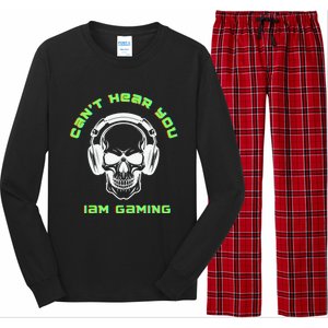 CanT Hear You IM Gaming For Gamers Gift Long Sleeve Pajama Set