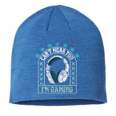 CanT Hear You IM Gaming Headphones Cute Gift Sustainable Beanie