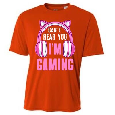 Cant Hear You Gaming Gamer Gift Cooling Performance Crew T-Shirt