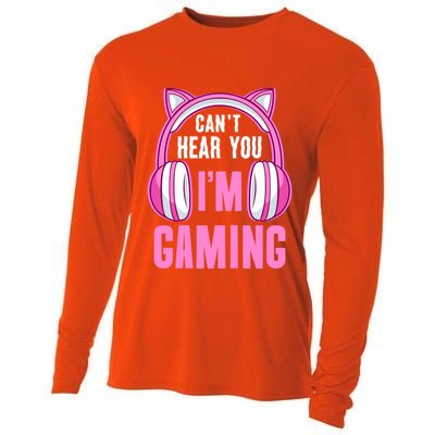 Cant Hear You Gaming Gamer Gift Cooling Performance Long Sleeve Crew