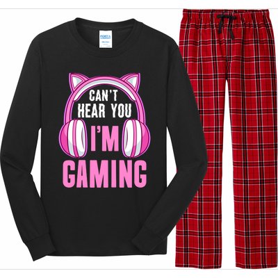 Cant Hear You Gaming Gamer Gift Long Sleeve Pajama Set