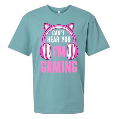 Cant Hear You Gaming Gamer Gift Sueded Cloud Jersey T-Shirt