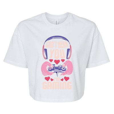 CanT Here You IM Gaming Gamer Gift Bella+Canvas Jersey Crop Tee