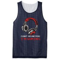 Can't Hear You I'm Gaming Gamer Assertion Gift Mesh Reversible Basketball Jersey Tank