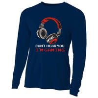 Can't Hear You I'm Gaming Gamer Assertion Gift Cooling Performance Long Sleeve Crew