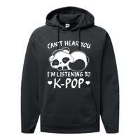 CanT Hear You IM Listening Kpop Rabbit Kpop Merchandise Performance Fleece Hoodie