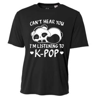 CanT Hear You IM Listening Kpop Rabbit Kpop Merchandise Cooling Performance Crew T-Shirt