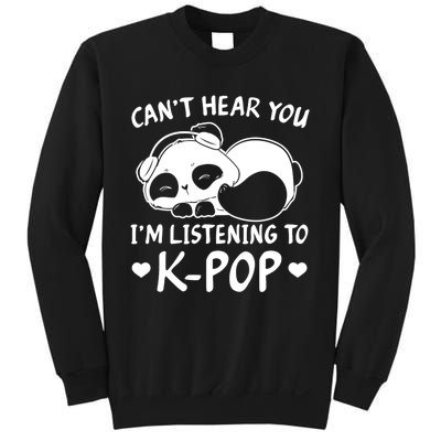 CanT Hear You IM Listening Kpop Rabbit Kpop Merchandise Sweatshirt