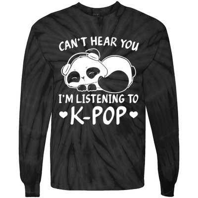 CanT Hear You IM Listening Kpop Rabbit Kpop Merchandise Tie-Dye Long Sleeve Shirt