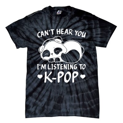 CanT Hear You IM Listening Kpop Rabbit Kpop Merchandise Tie-Dye T-Shirt