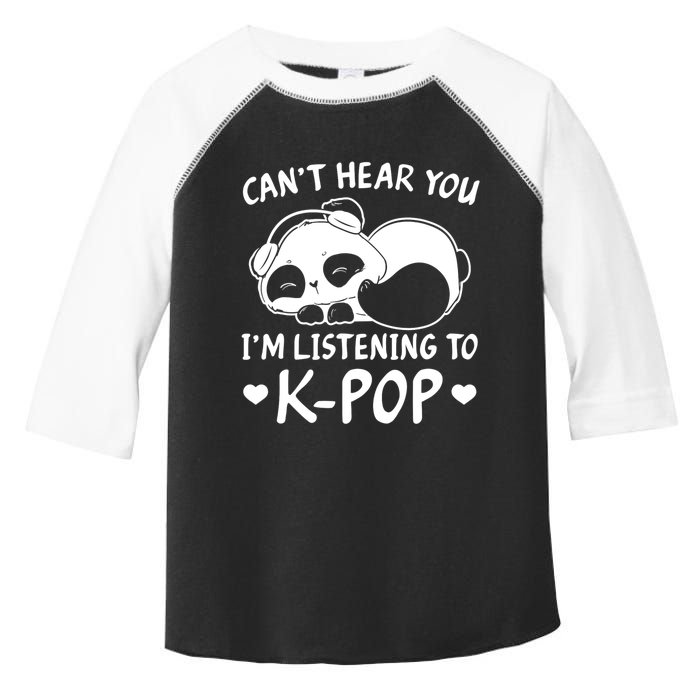 CanT Hear You IM Listening Kpop Rabbit Kpop Merchandise Toddler Fine Jersey T-Shirt