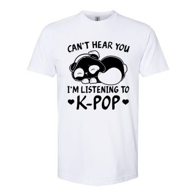 CanT Hear You IM Listening Kpop Rabbit Kpop Merchandise Softstyle CVC T-Shirt