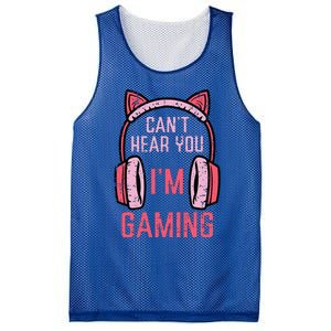 Cant Hear You Im Gaming Mesh Reversible Basketball Jersey Tank