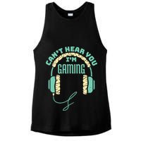Can't Hear You I'm Gaming Computer and Video Games Ladies PosiCharge Tri-Blend Wicking Tank