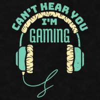 Can't Hear You I'm Gaming Computer and Video Games Ladies PosiCharge Tri-Blend Wicking Tank