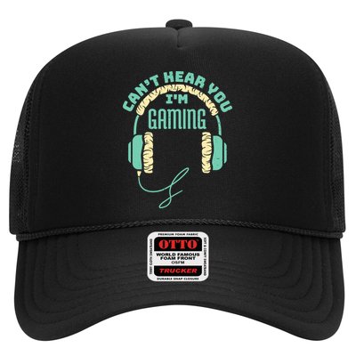 Can't Hear You I'm Gaming Computer and Video Games Trucker Hat
