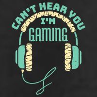 Can't Hear You I'm Gaming Computer and Video Games Microfiber Hand Towel