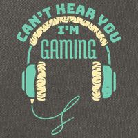 Can't Hear You I'm Gaming Computer and Video Games Cotton Canvas Backpack