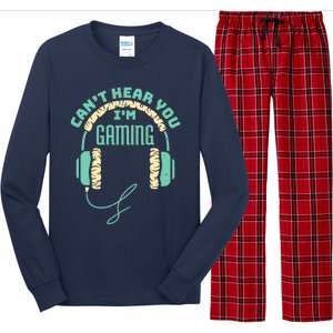 Can't Hear You I'm Gaming Computer and Video Games Long Sleeve Pajama Set