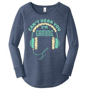 Can't Hear You I'm Gaming Computer and Video Games Women's Perfect Tri Tunic Long Sleeve Shirt