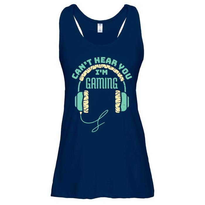 Can't Hear You I'm Gaming Computer and Video Games Ladies Essential Flowy Tank