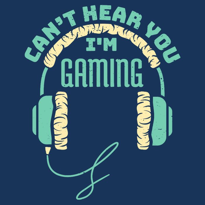 Can't Hear You I'm Gaming Computer and Video Games Flatbill Hat